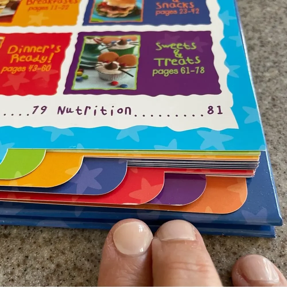 The Pampered Chef Let's Eat Cookbook Easy Fun for Kids Easel Very Good